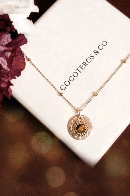Collier Rhéa Oeil de Tigre
