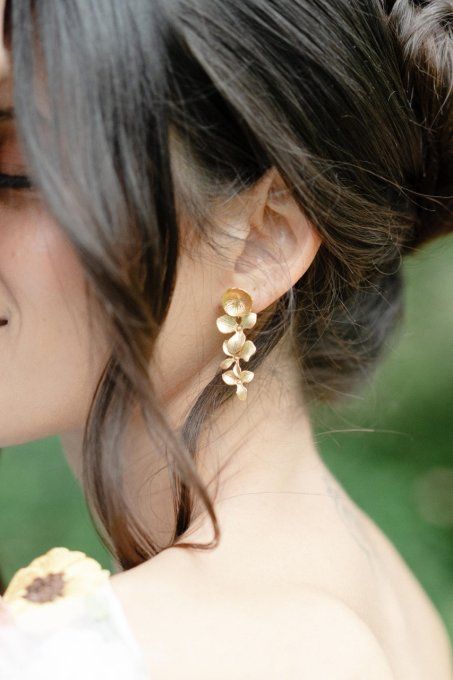 Boucles d'oreilles Danae - Or ou Argent