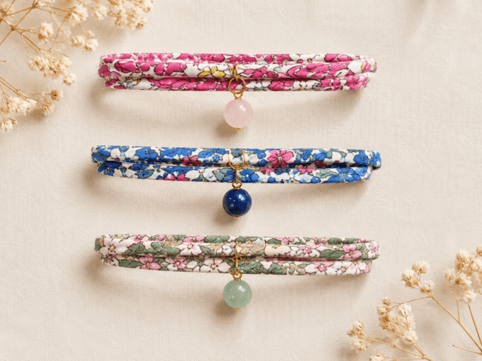 Atelier créatif à Lyon - bracelet Liberty personnalisé