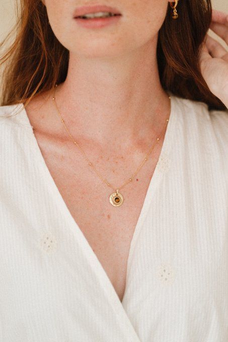 Collier Rhéa Oeil de Tigre