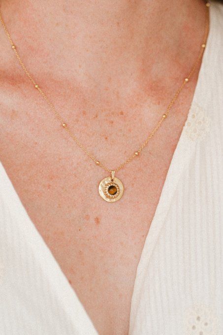 Collier Rhéa Oeil de Tigre