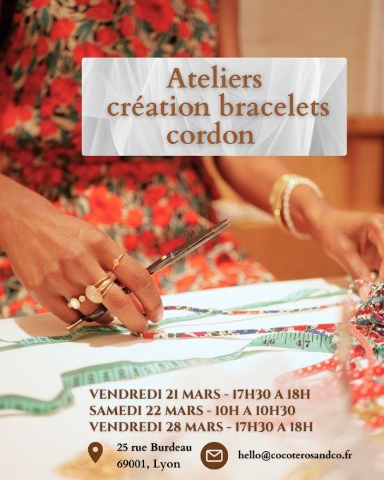 Atelier créatif – réalisez un Duo de Bracelets Cordon Liberty