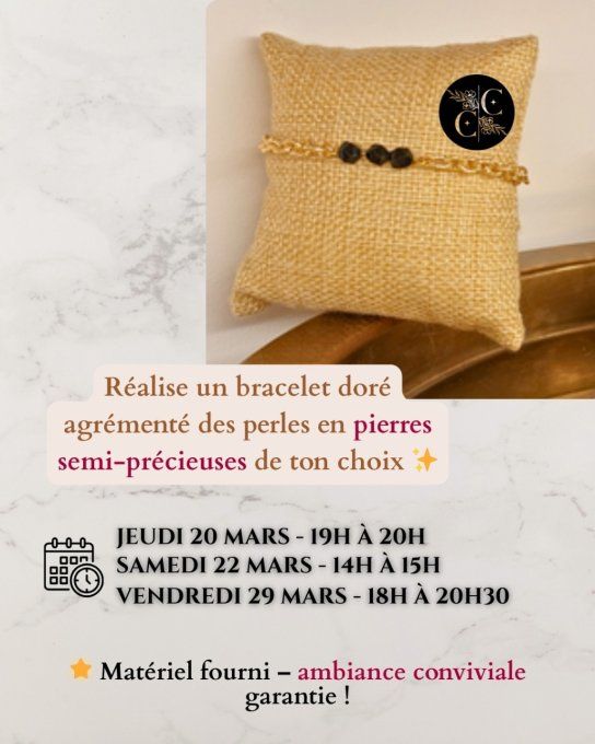 Atelier créatif - Créez votre collier ou votre bracelet élégant en chaînes & perles