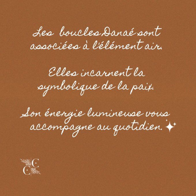 Boucles d'oreilles Danae - Or ou Argent