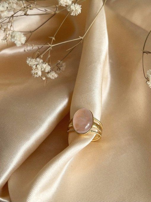 Bague Calliope Or Quartz rose