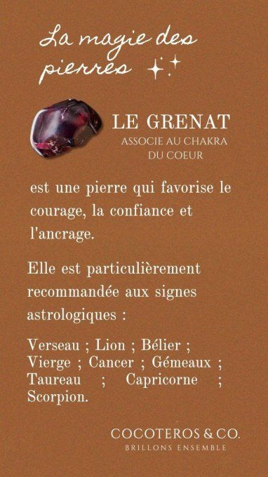 Bracelet Eos grenat