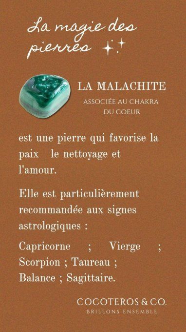 Collier Rhéa malachite