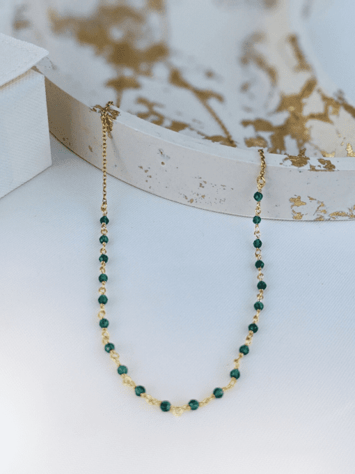 Collier Eos onyx vert