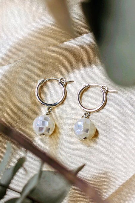 Boucles d'oreilles Jasmine argent